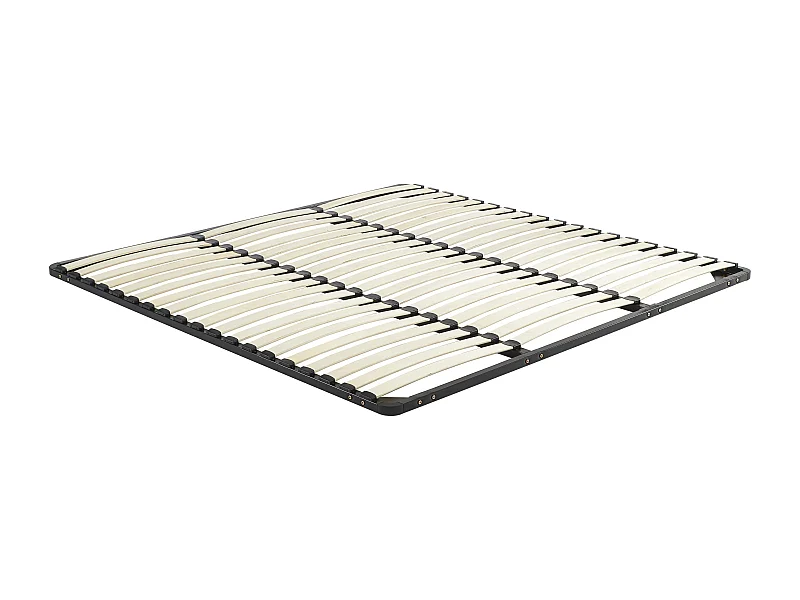 Rete a doghe 200 x 200 cm 3 x 19 doghe Senza piedi Nero  - KALISTA di YSMÉE