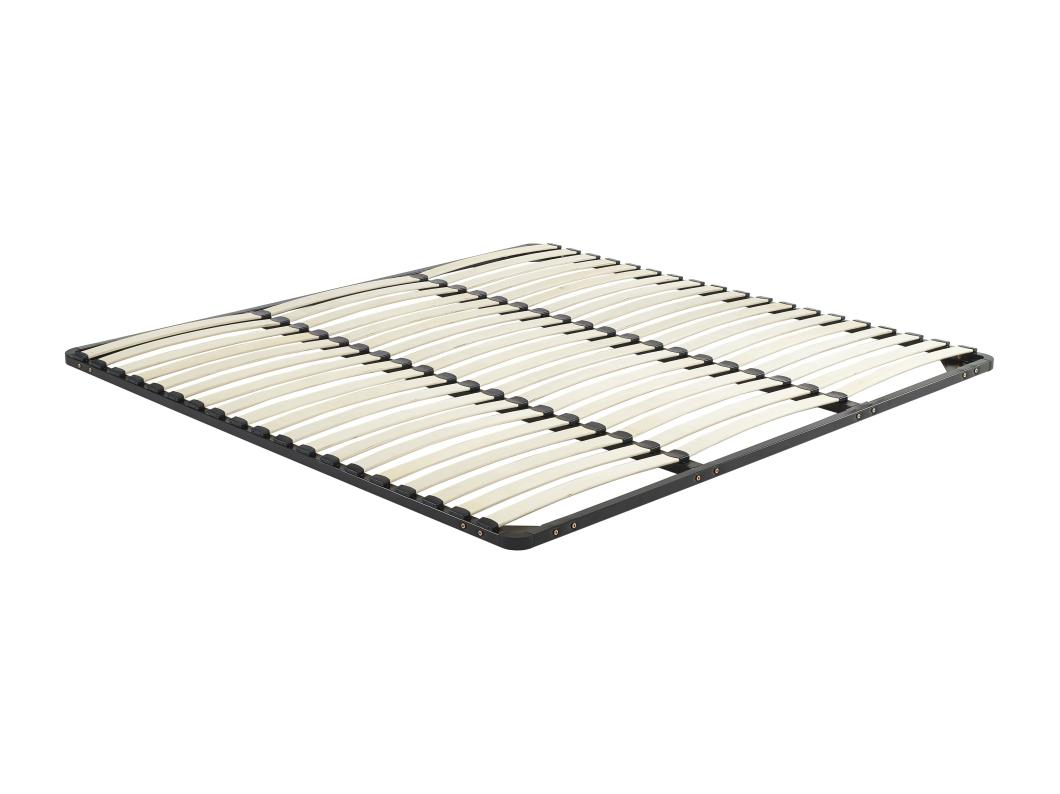 Bedbodem met lattenbodem 200 x 200 cm - 3 x 19 latten - Zonder poten - Zwart - KALISTA van YSMÉE