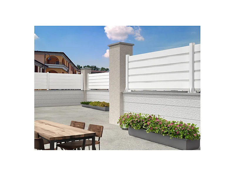 Clôture Brise-vue RAUM 1911x478mm (Blanc)