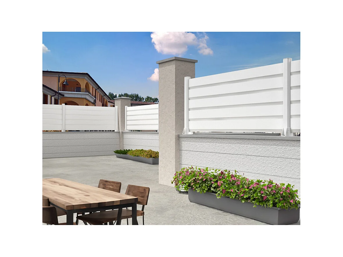 Clôture Brise-vue RAUM 1911x478mm (Blanc)
