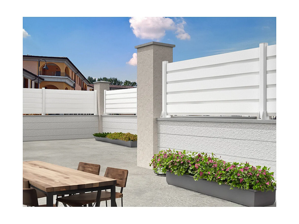 Clôture Brise-vue RAUM 1911x478mm (Blanc)