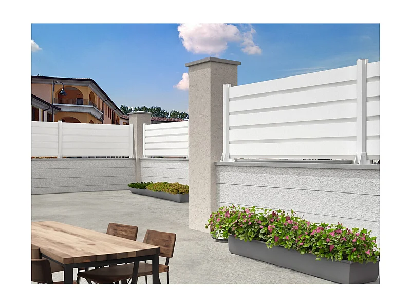 Clôture Brise-vue RAUM 1911x478mm (Blanc)