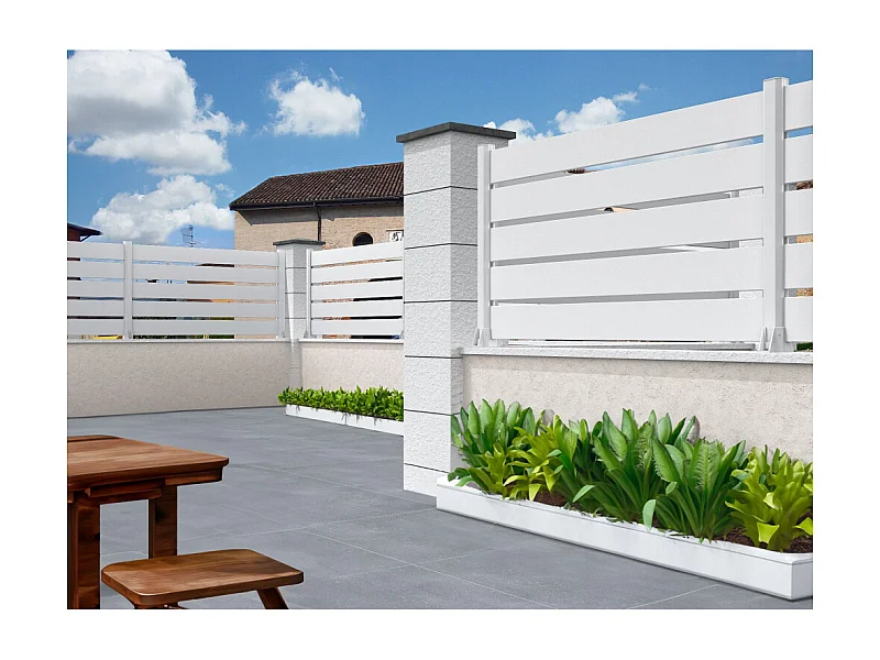 Clôture panneau ajouré RAUM 1911x1090mm (Blanc)