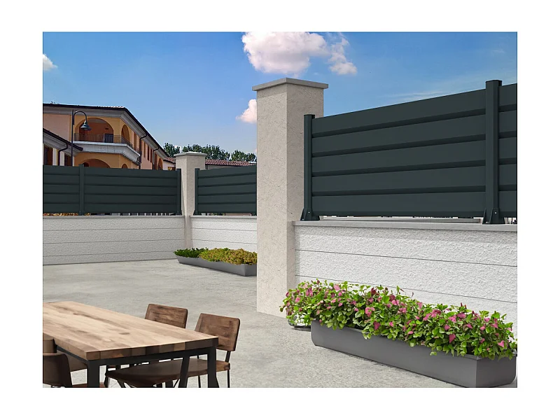 Clôture Brise-vue RAUM 1911x478mm (Gris anthracite)