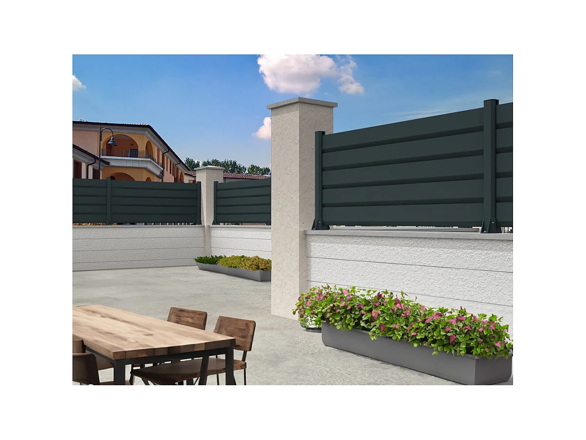 Clôture Brise-vue RAUM 1911x478mm (Gris anthracite)