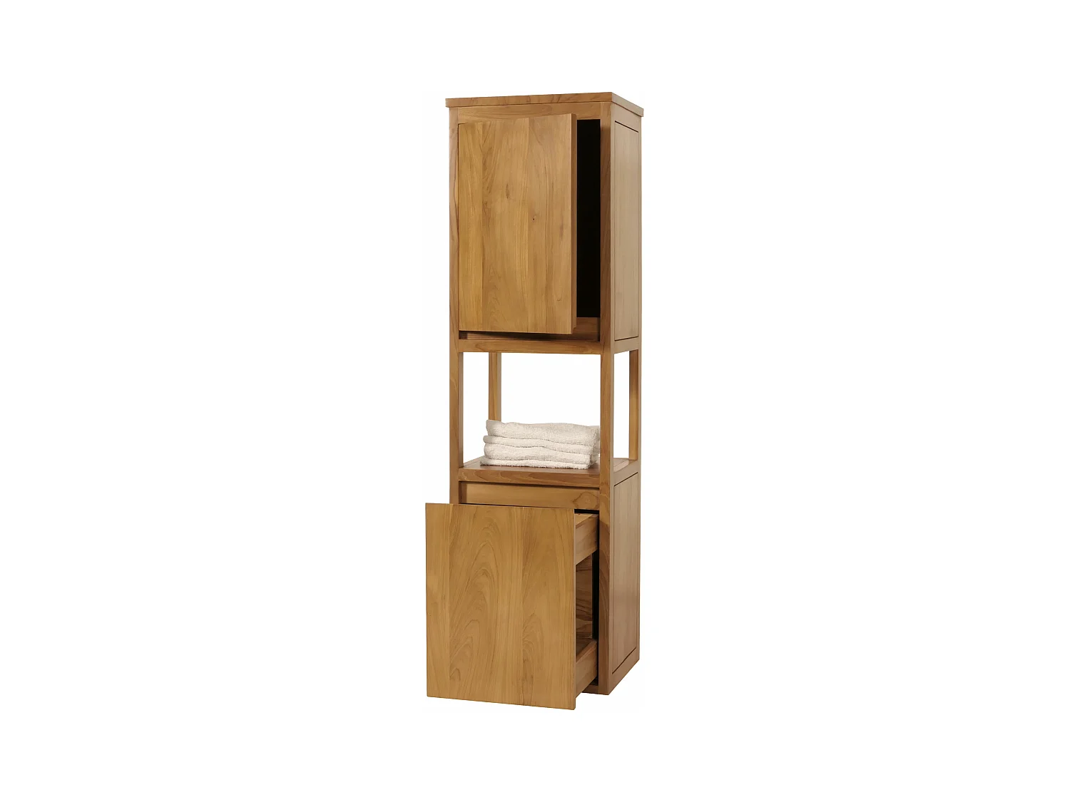 Armoire haute en teck MCW-M71