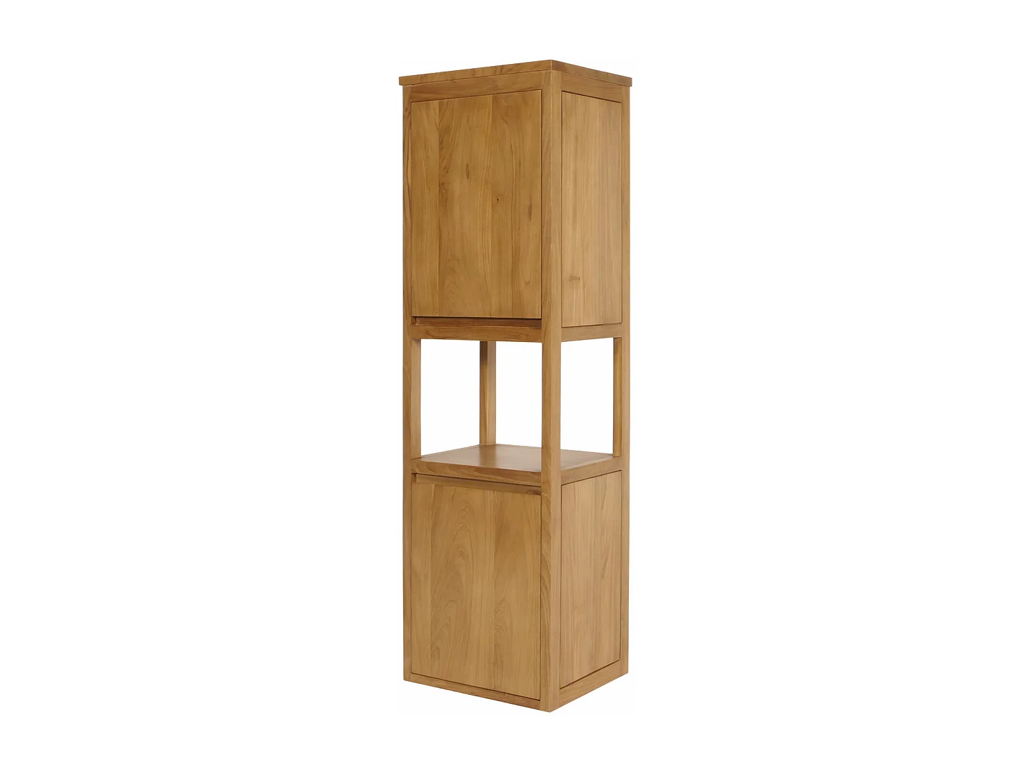 Hoge kast in teak MCW-M71