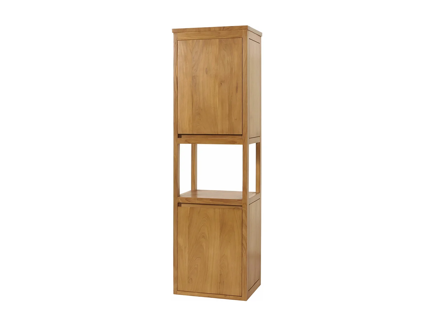 Hoge kast in teak MCW-M71