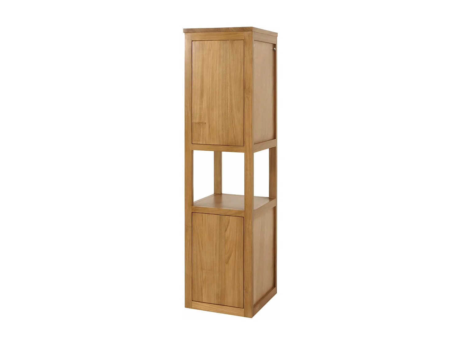 Hoge kast in teak MCW-M71