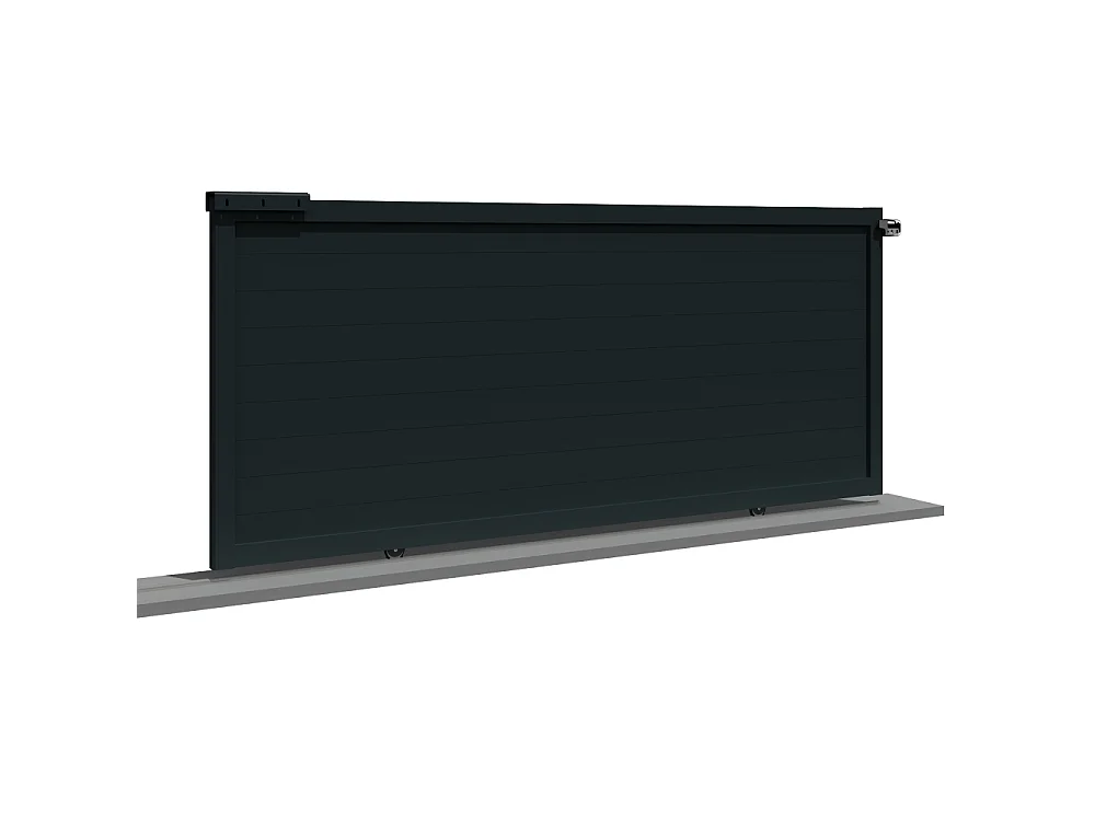 Portail coulissant plein RUUMI 3500x1692mm (Gris anthracite)