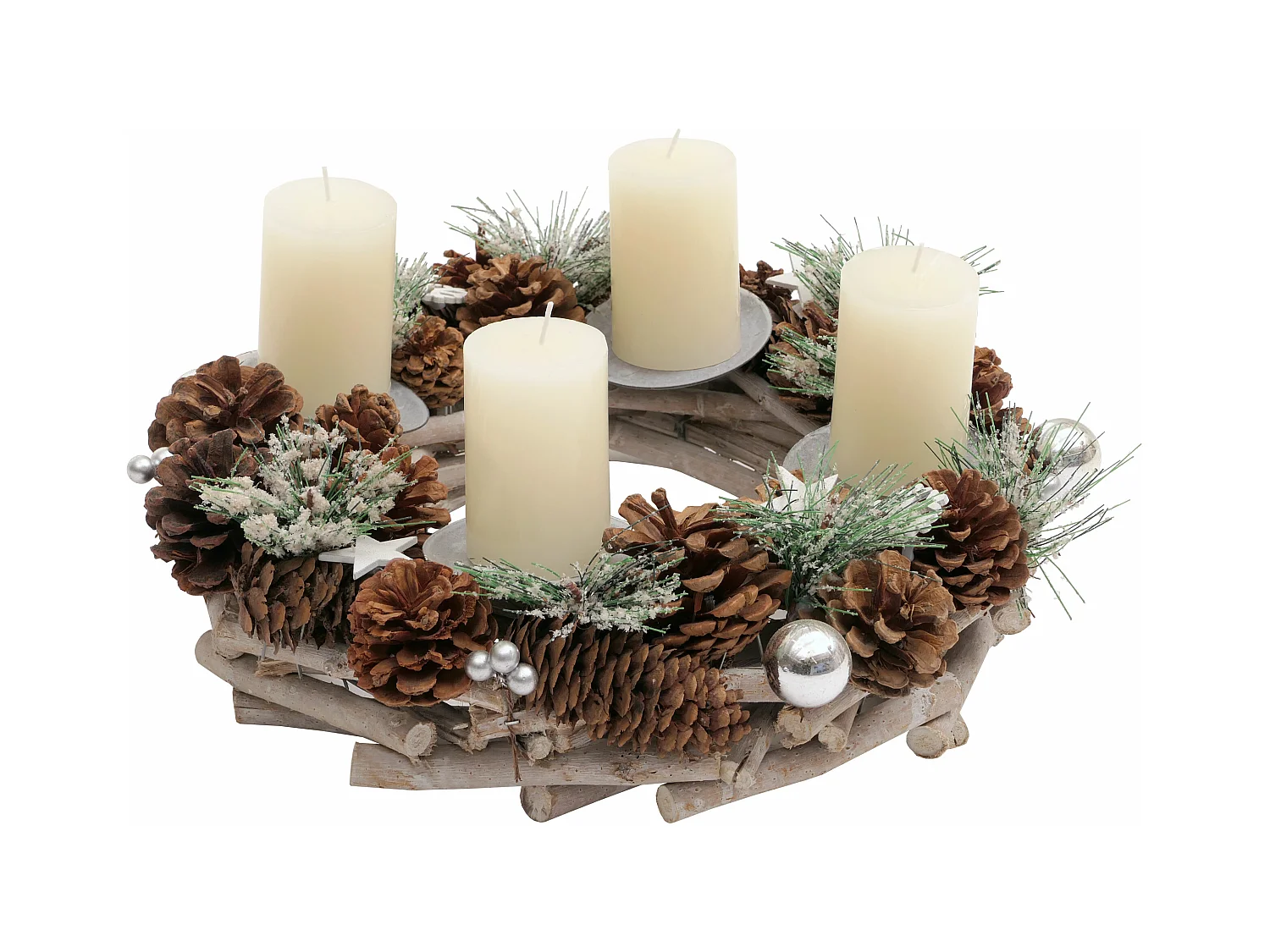Couronne de l'Avent avec bougies MCW-M15,  avec bougies