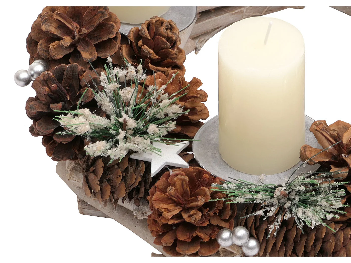 Couronne de l'Avent MCW-M15,  avec bougies