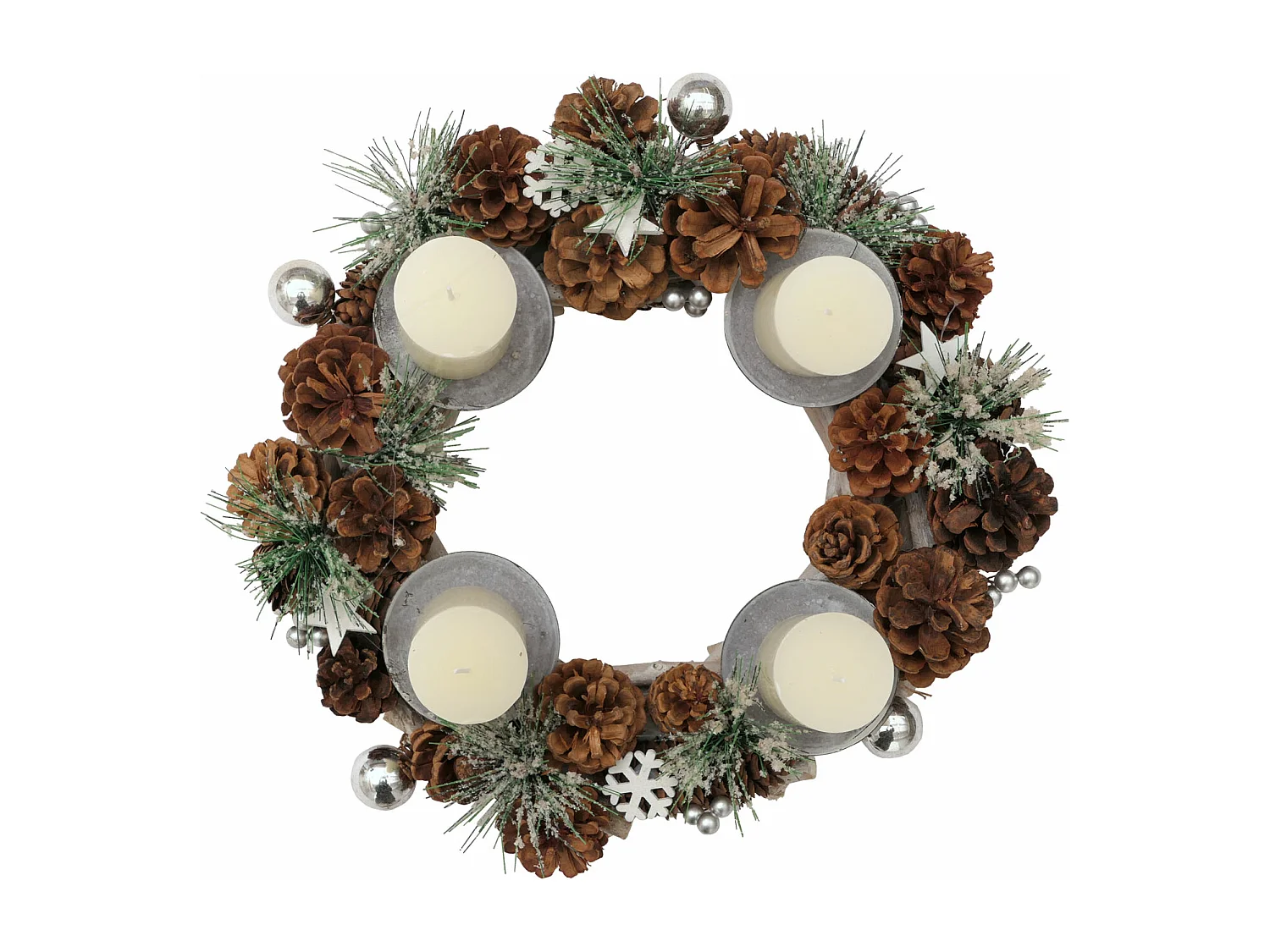 Couronne de l'Avent MCW-M15,  avec bougies