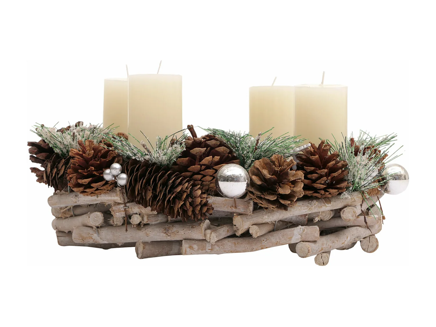 Couronne de l'Avent MCW-M15,  avec bougies