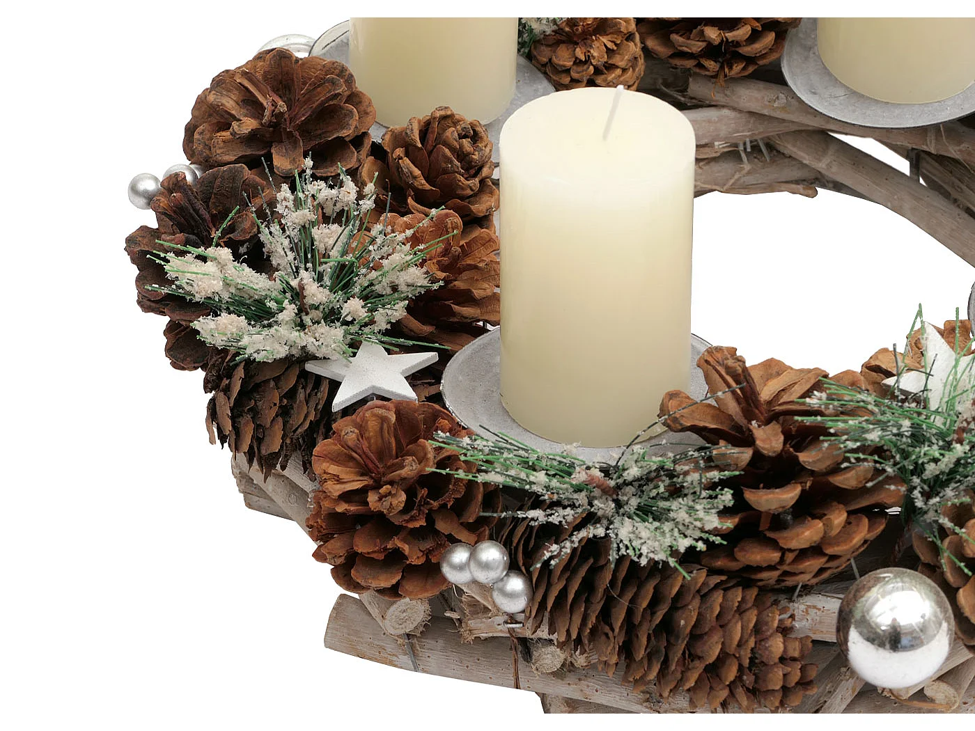 Couronne de l'Avent MCW-M15,  avec bougies