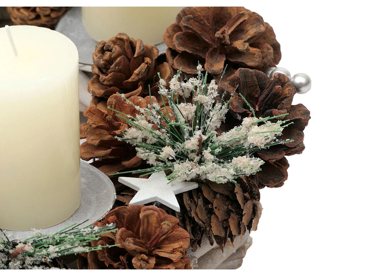 Couronne de l'Avent MCW-M15,  avec bougies