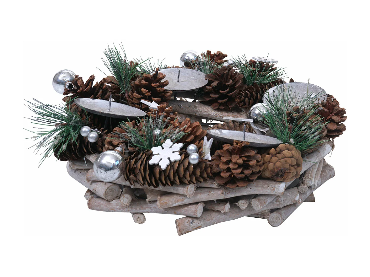 Adventskrans met kaarsen MCW-M15,  zonder kaarsen