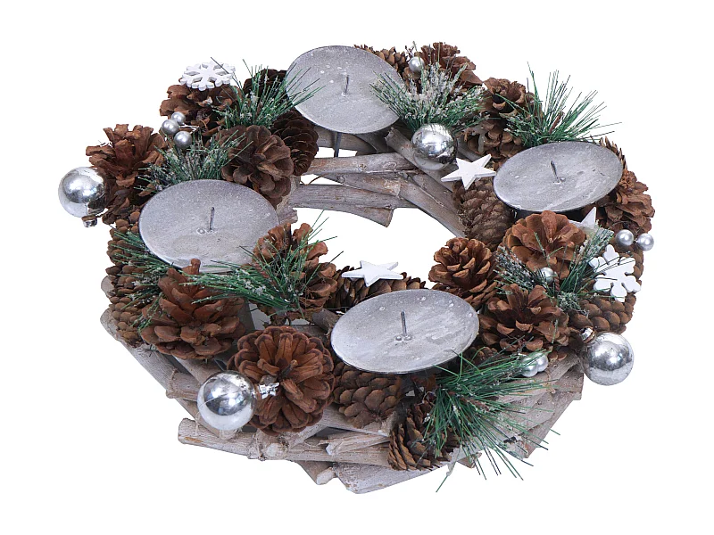 Couronne de l'Avent avec bougies MCW-M15,  sans bougies