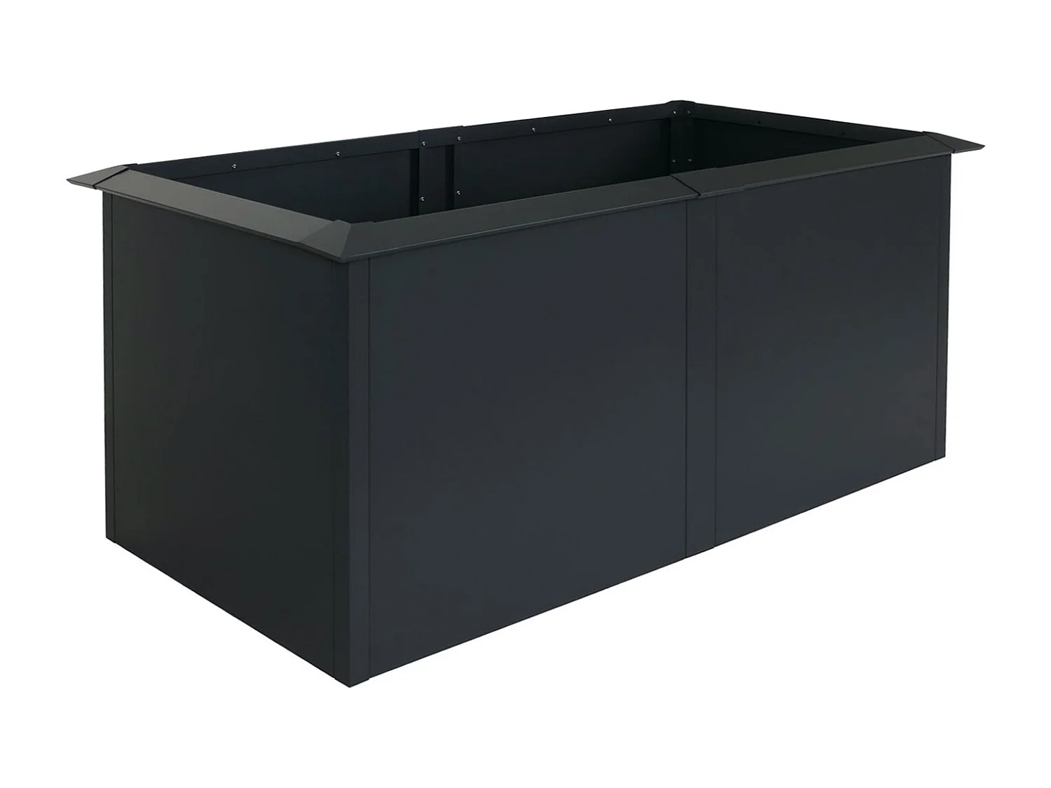 Hochbeet MCW-N24, Metallhochbeet Gemüsebeet Blumenkasten Pflanzkübel, Schneckenkante 78x170x90cm Eisen 52kg, anthrazit
