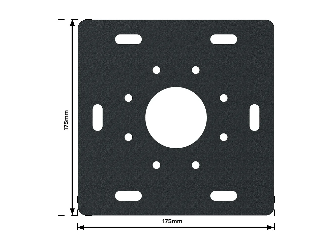 Pergola Bioclimatique AVANOA îlot 3,50x3,538 M Vérin à Télécommande (Gris anthracite / Blanc)