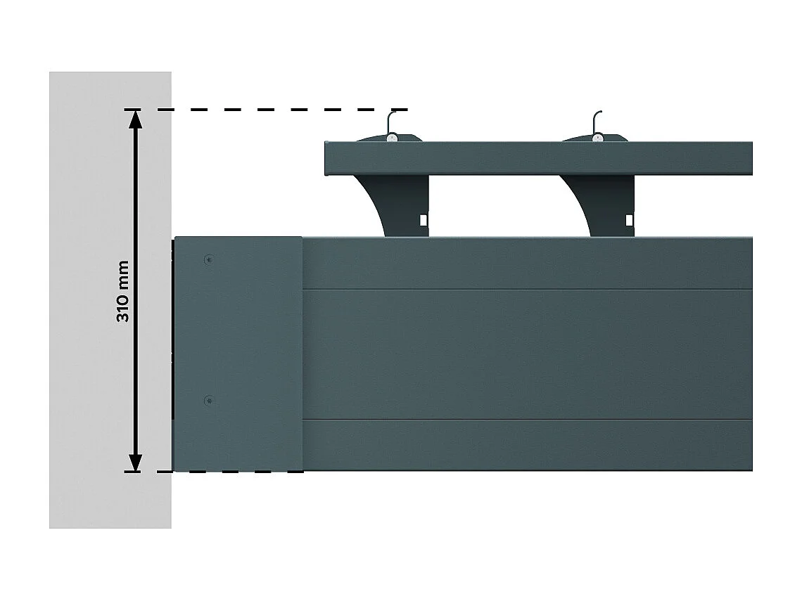 Pergola Bioclimatique AVANOA 3,50x3,038 M Vérin à Télécommande (Gris anthracite)