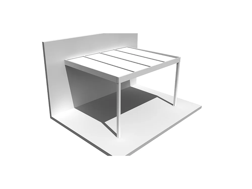 Pergola HAPESIRE Isotoit® 5,02x5,00m (Blanc)