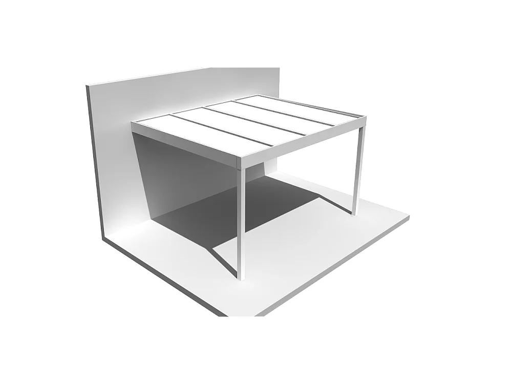 Pergola HAPESIRE Isotoit® 5,02x5,00m (Blanc)