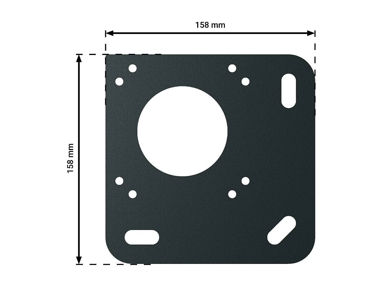 Pergola bioclimatique HELY 4,50x4,987m Vérin à télécommande (Gris anthracite)