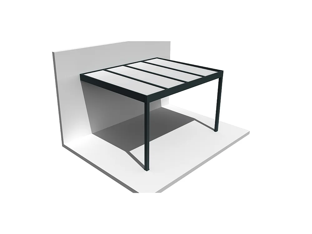 Pergola HAPESIRE Isotoit® 3,78x3,00m (Gris anthracite)