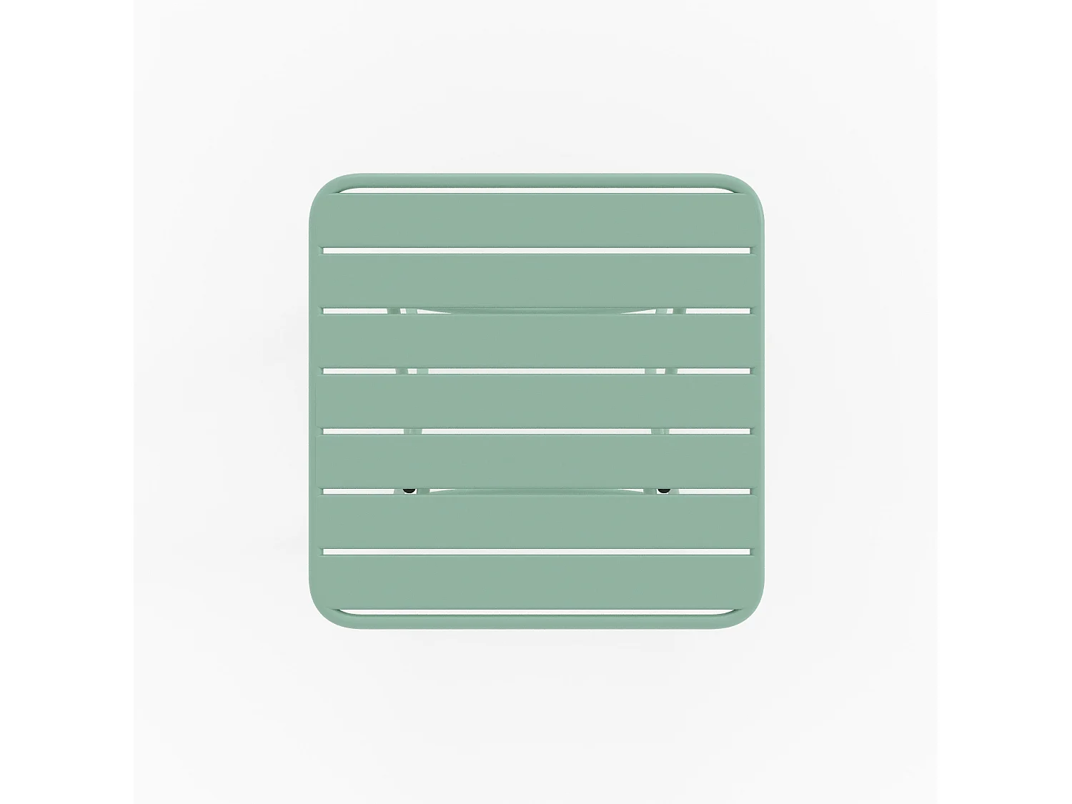 Table de jardin pliante en métal vert clair 2 personnes - Yumi