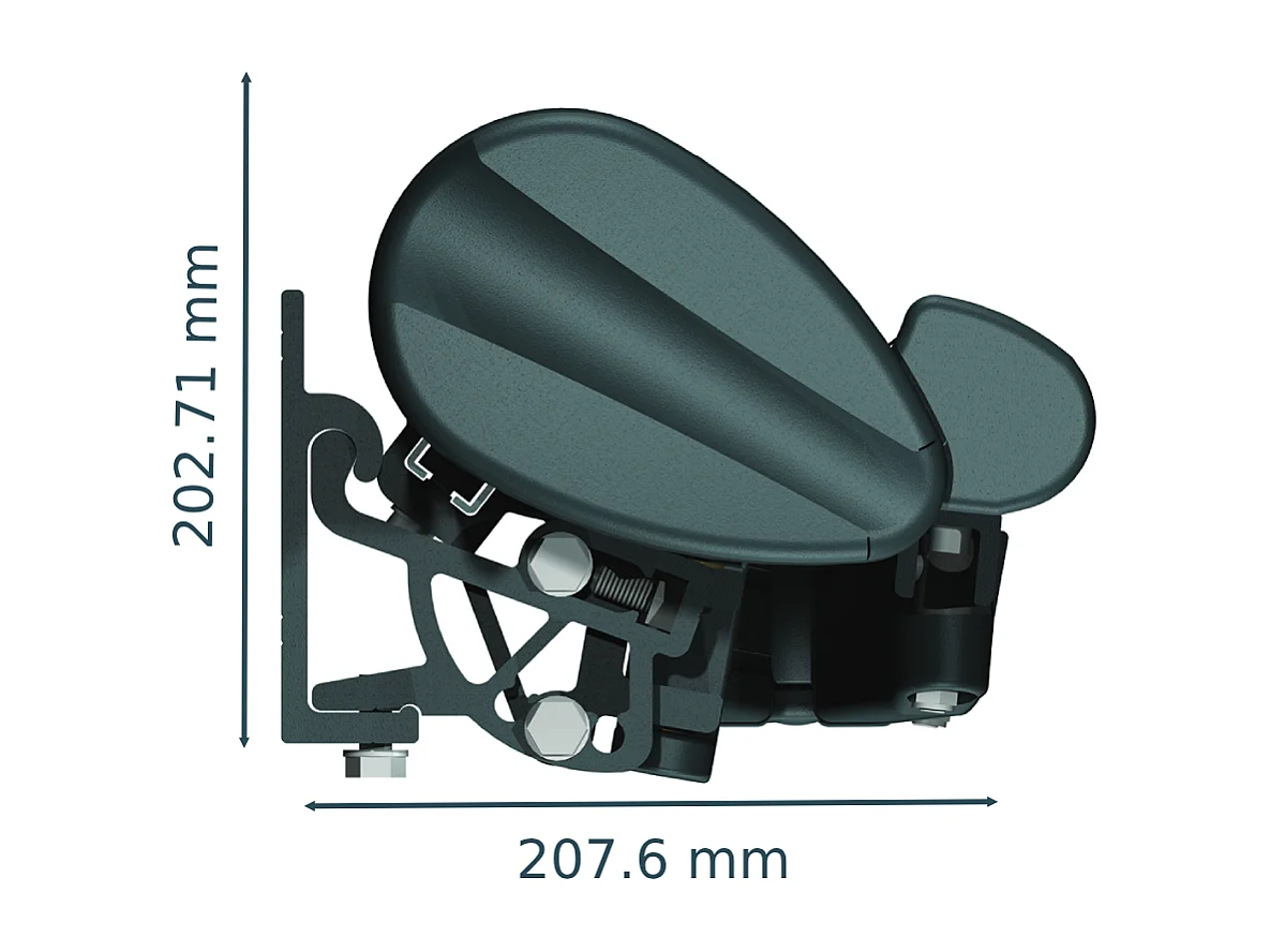 Store banne semi-coffre SARARI 5,00x3,00m (Motorisé à télécommande + manœuvre de secours - Noir - Gris anthracite)