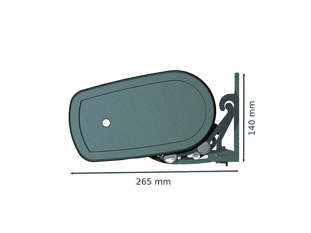 Store banne coffre MEEL 4,00x3,50m (Manuelle - Ecru - Gris anthracite)