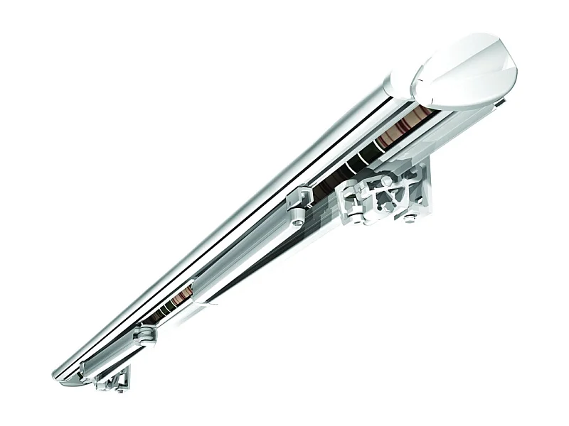 Store banne semi-coffre SARARI 5,00x3,00m (Manuelle - Gris Graphite - Blanc)