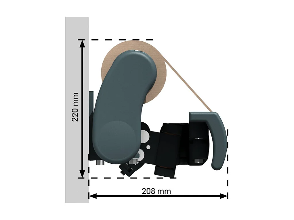 Store banne monobloc ESPAI 4,00x3,50m (Manuelle - Taupe - Gris anthracite)