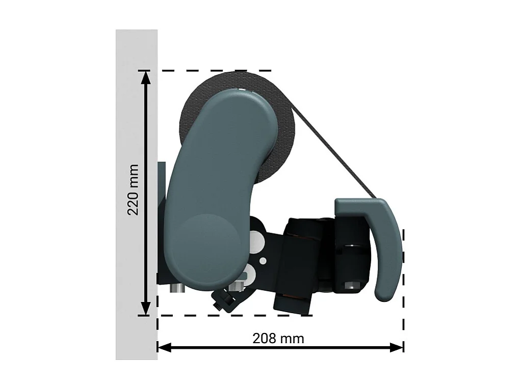 Store banne monobloc ESPAI 3,00x2,00m (Motorisé à interrupteur + manœuvre de secours - Noir - Gris anthracite)