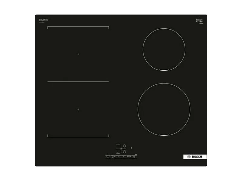 Table induction - SER4 - Noir - 4-foyers - Puissance de raccordement: 6 BOSCH - PVS611BB6H