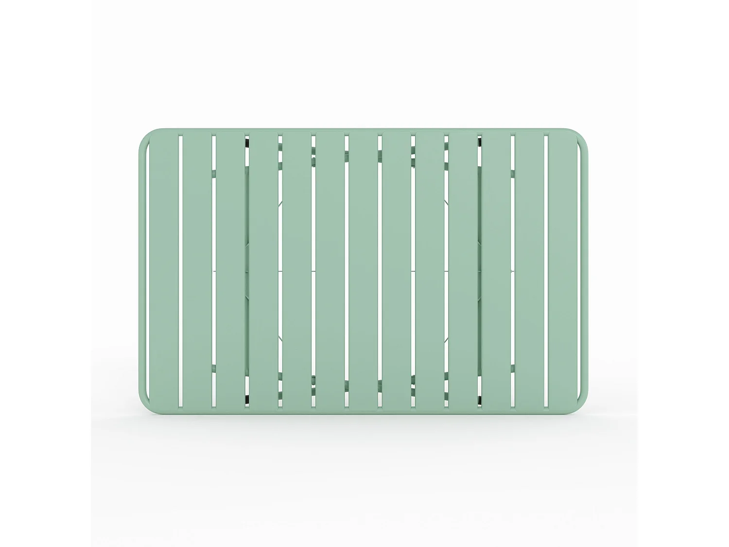 Mesa de jardín de metal verde claro plegable para 4 personas - Yumi