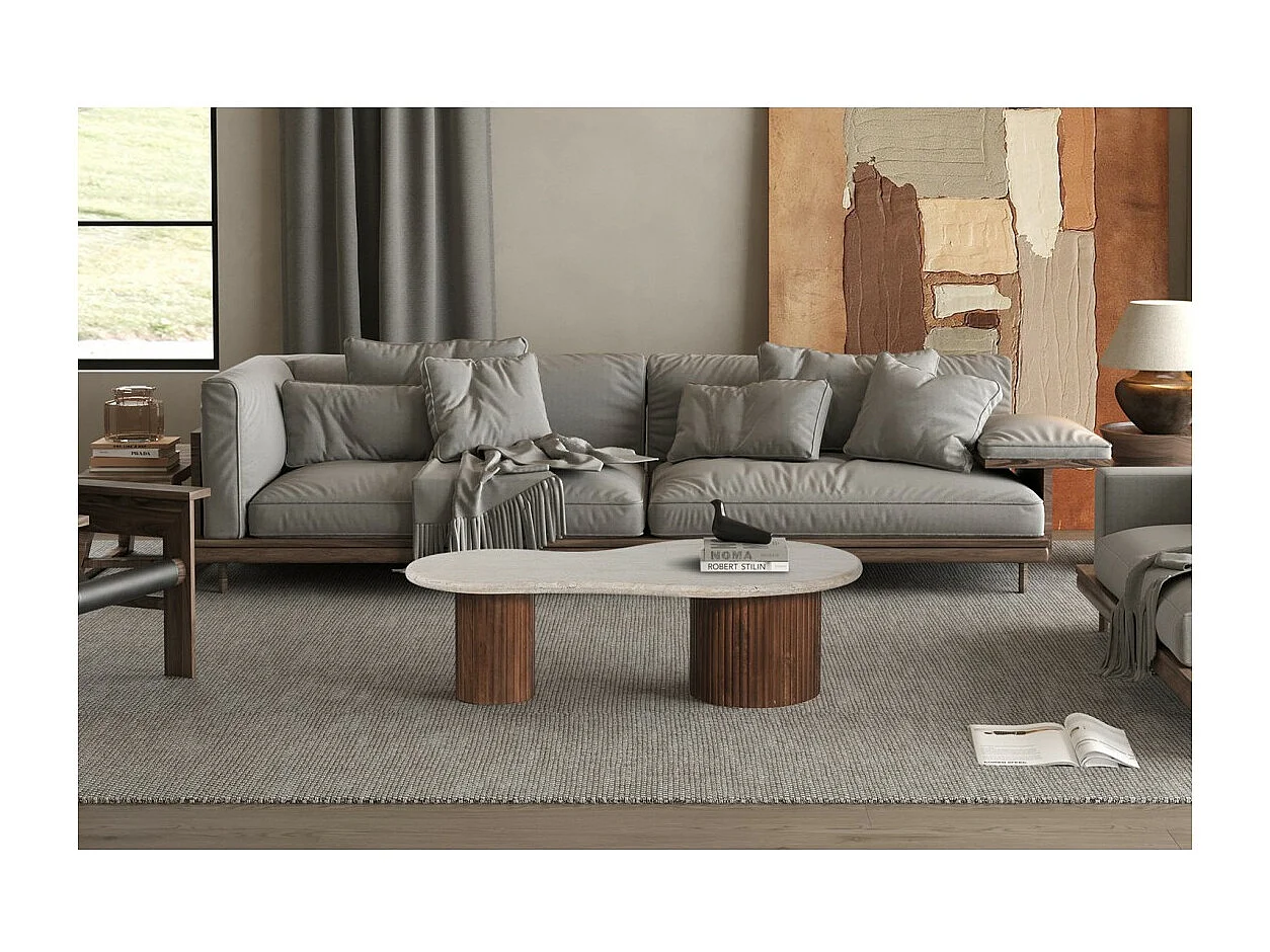 Salontafel van massief hout uit de DELHI collectie - Etnische en design stijl