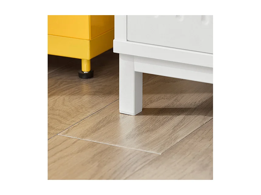 SoBuy FSR172-W Banc de Rangement à Chaussure, Meuble à Chaussures pour Enfants, avec 2 Coussins, 2Portes et 1 Tiroir