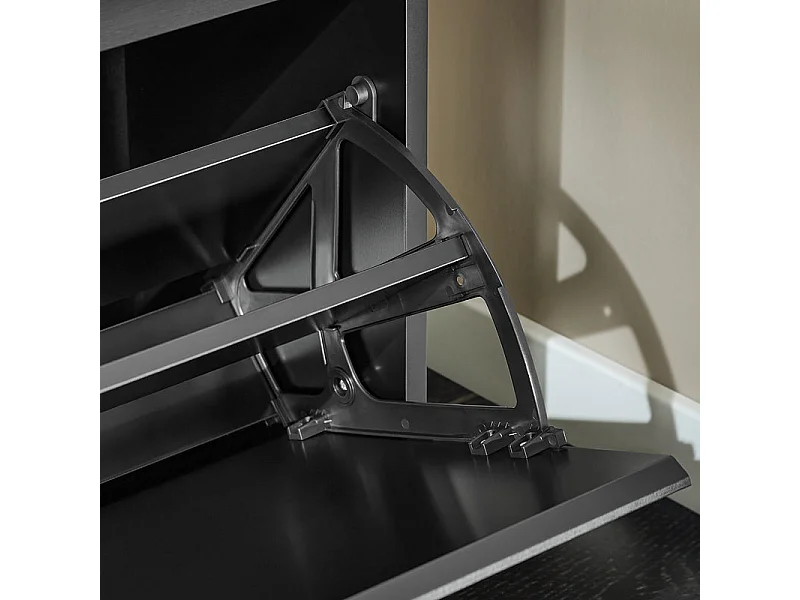 SoBuy Armário de sapatos com prateleira, banco, Banco com sapateira FSR98-L-SCH