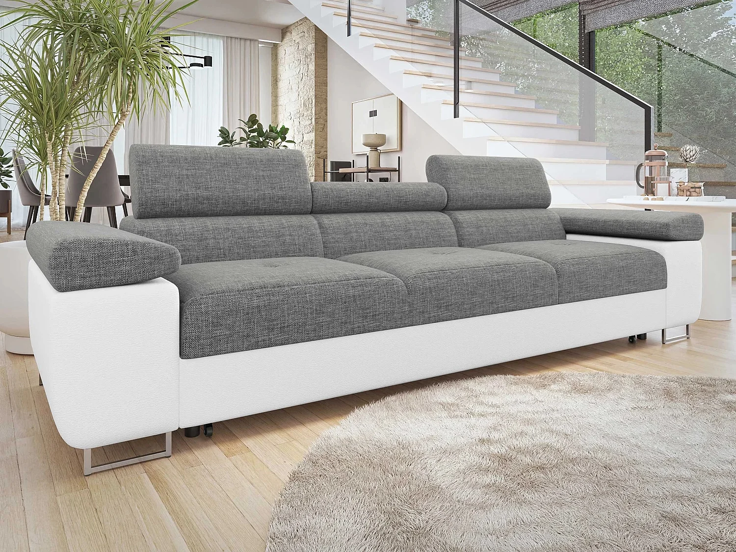 Sofá cama Comfivo Vinetum, 70x263x102cm
