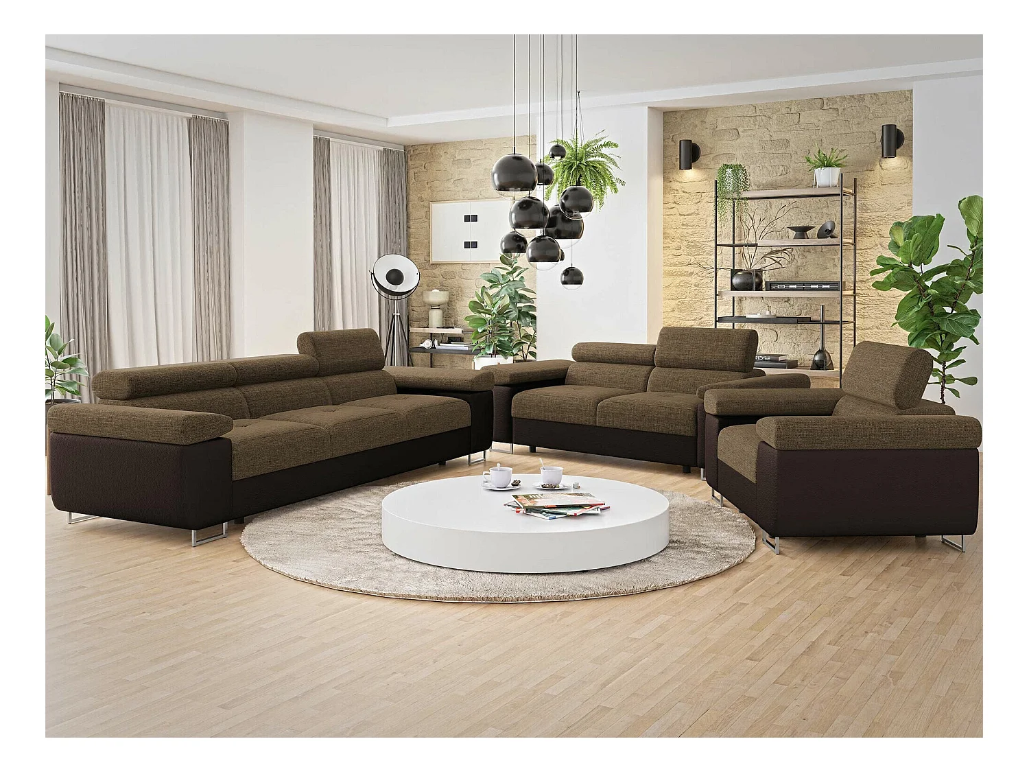 Sofá-cama Comfivo Eliferu 108, 70x263x102cm