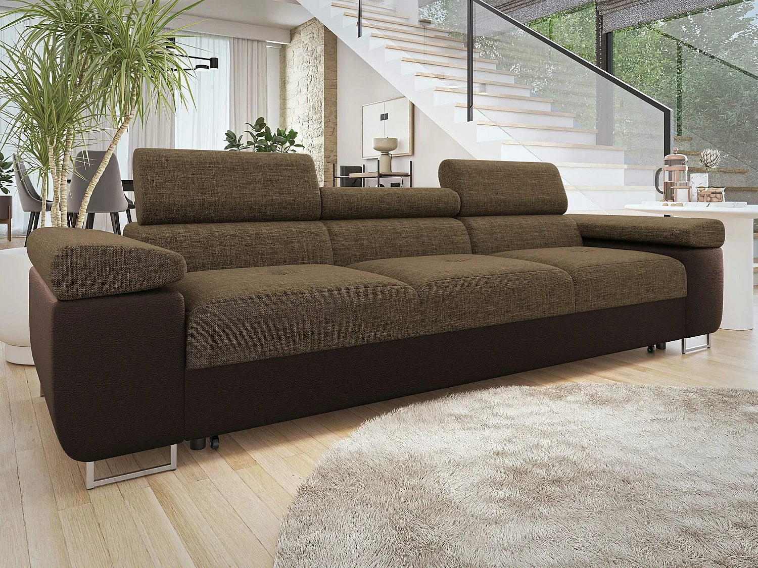 Canapé convertible Comfivo Eliferu 108, 70x263x102cm