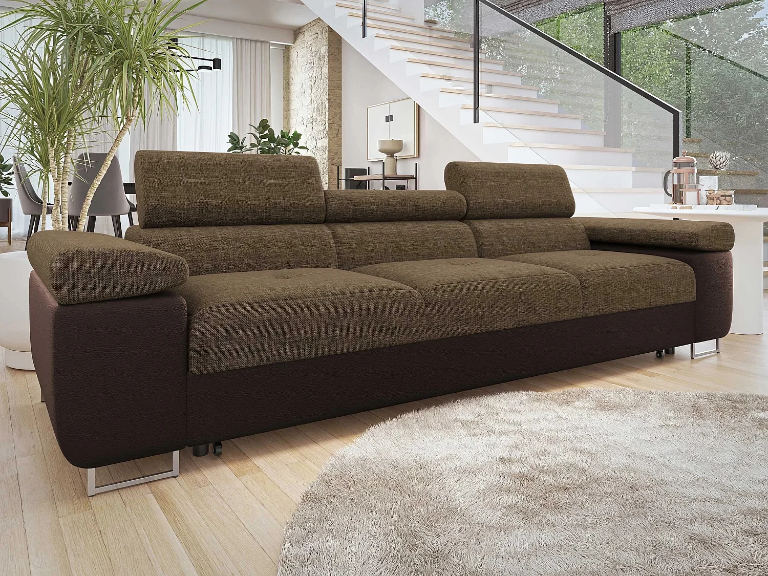 Sofá cama Comfivo Vinetum, 70x263x102cm