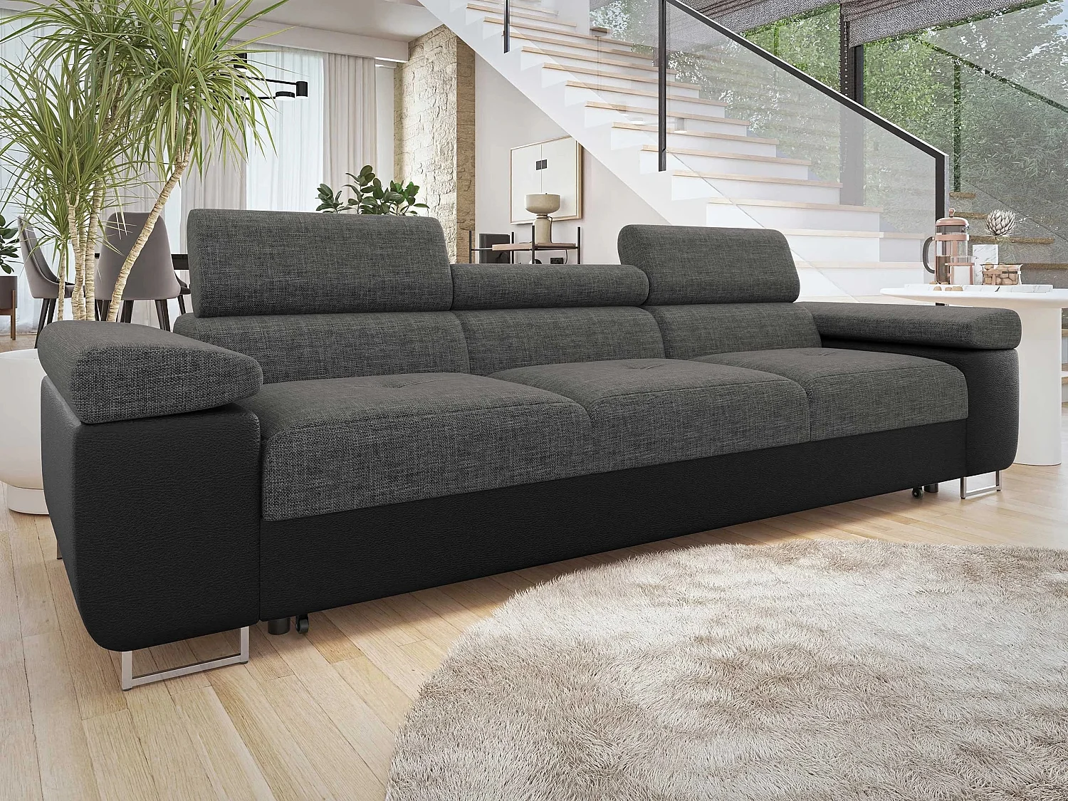 Sofá cama Comfivo Vinetum, 70x263x102cm