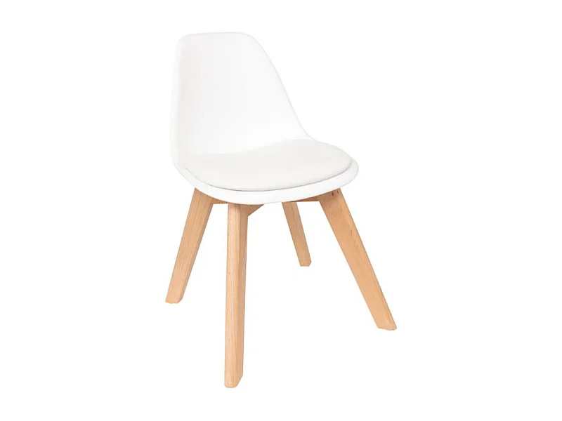 Chaise enfant mini Baya blanc Atmosphera