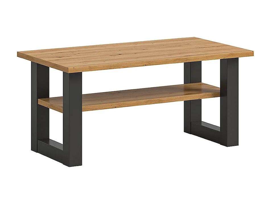 Seattle salontafel 90x50 cm 1 plank eiken decor.