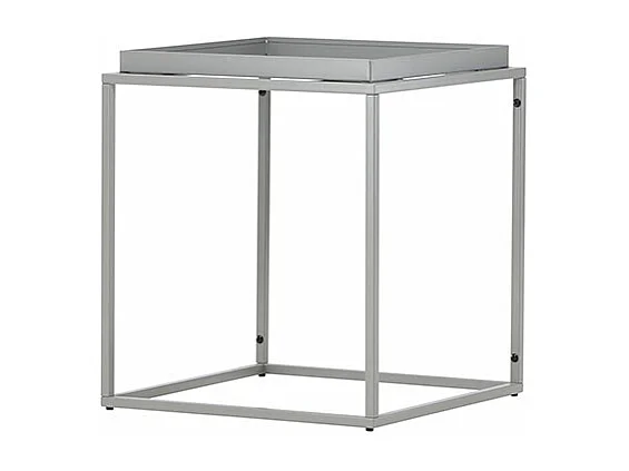 Table d'Appoint en Métal "Porto Alegre" 51cm Gris Foncé