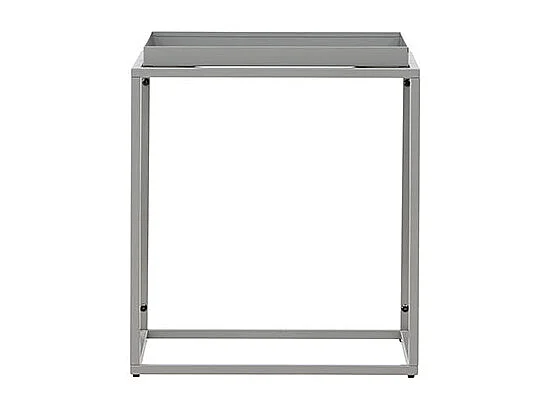 Table d'Appoint en Métal "Porto Alegre" 51cm Gris Foncé
