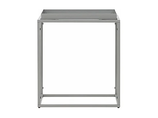 Table d'Appoint en Métal "Porto Alegre" 51cm Gris Foncé